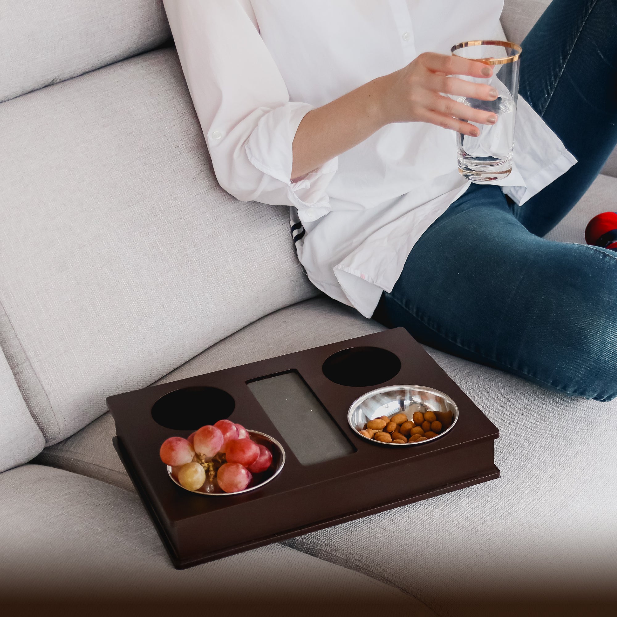 couch serving tray