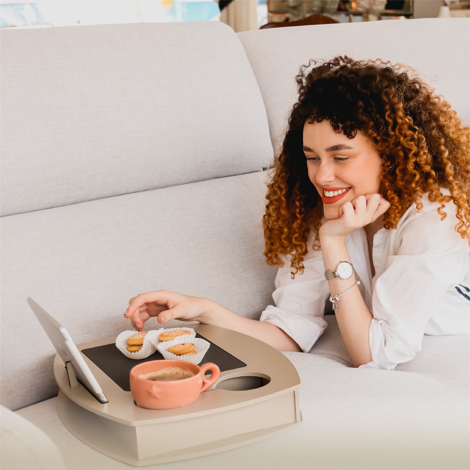 couch dinner tray