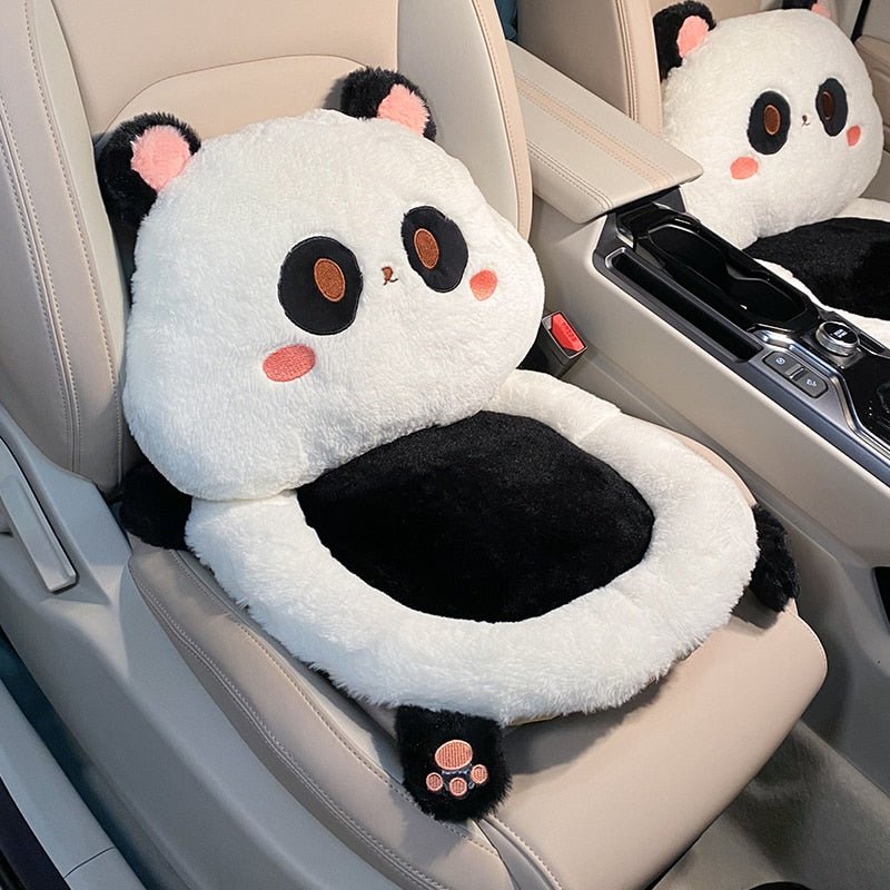 Kawaii Pochacco Cartoon Cute Car Cushion Winter Plush Cushion Rear Cushion  Set All Season Universal Car