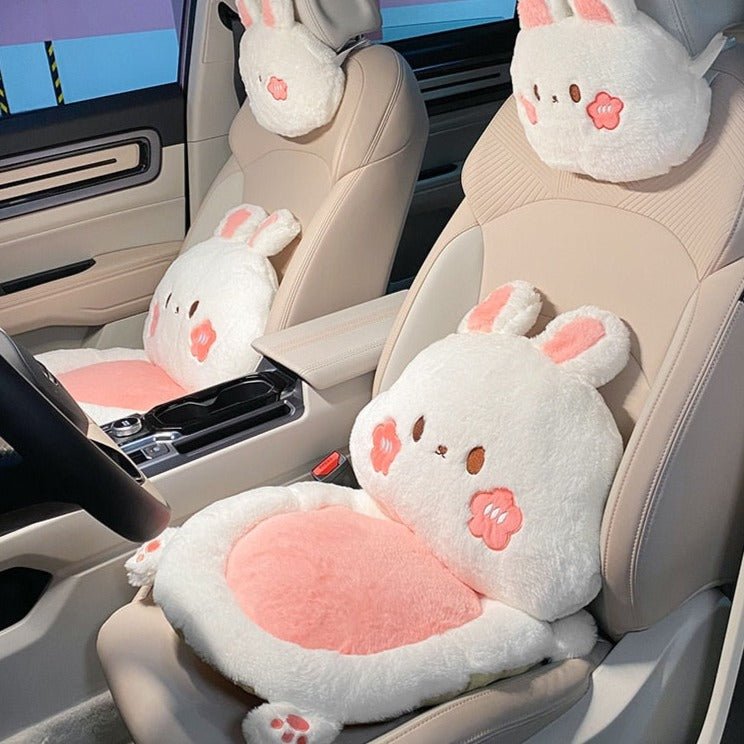 Sanrioed Pochacco Plush Doll Car Lumbar Cushion Kawaii Neck Pillow Cute Car  Supplies Plushie Seat Cushions Steering Wheel Cover