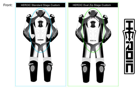 HEROIC Dual Zip Custom Suit Option for Big Guys