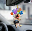Load image into Gallery viewer, Wind Chimes &amp; Hanging Decorations Cute Dog Fly With Bubbles Car Hanging Ornament-2D Effect Yorkshire Terrier Dog Fly With Bubbles Car Hanging Ornament-2D Effect - DiyosWorld