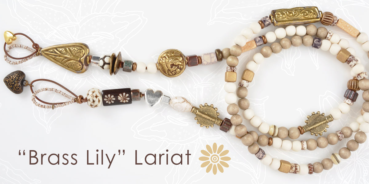 Brass Lily Lariat Blog magdakaminska