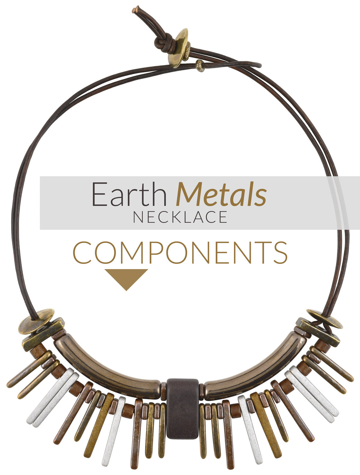 Earth Metals Leather Necklace Blog choiyeonhee