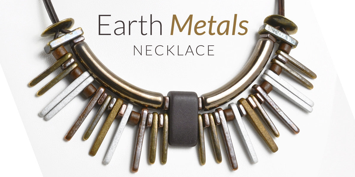 Earth Metals Leather Necklace Blog choiyeonhee