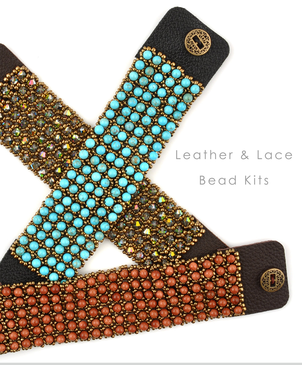 Leather and Lace Bead Kits magdakaminska