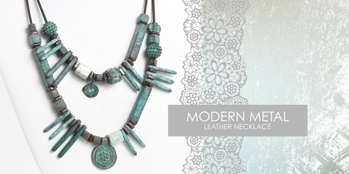 Modern Metal Leather Necklace Blog Tamara Scott Designs