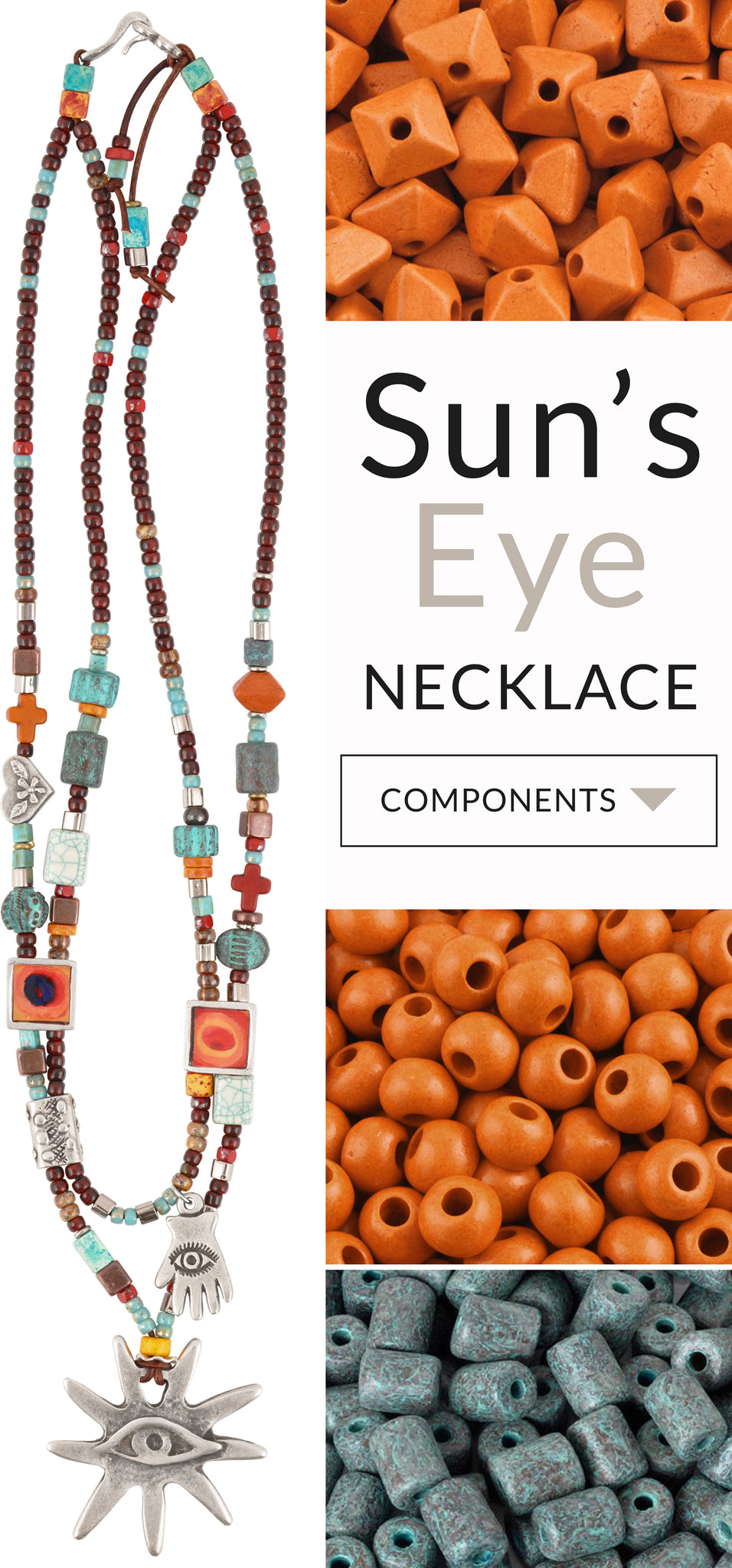 Sun's Eye Leather Necklace Blog Tamara Scott Designs
