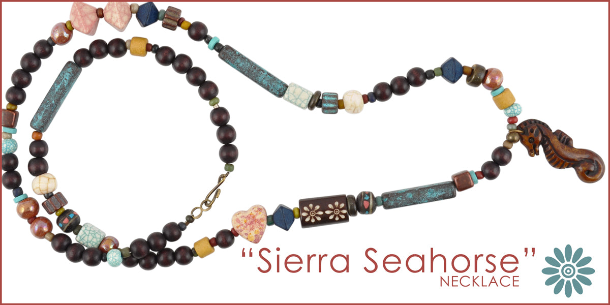Sierra Seahorse Necklace Blog Tamara Scott Designs