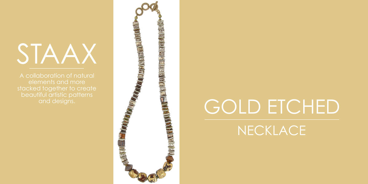 Staax Gold Etched Necklace Blog magdakaminska