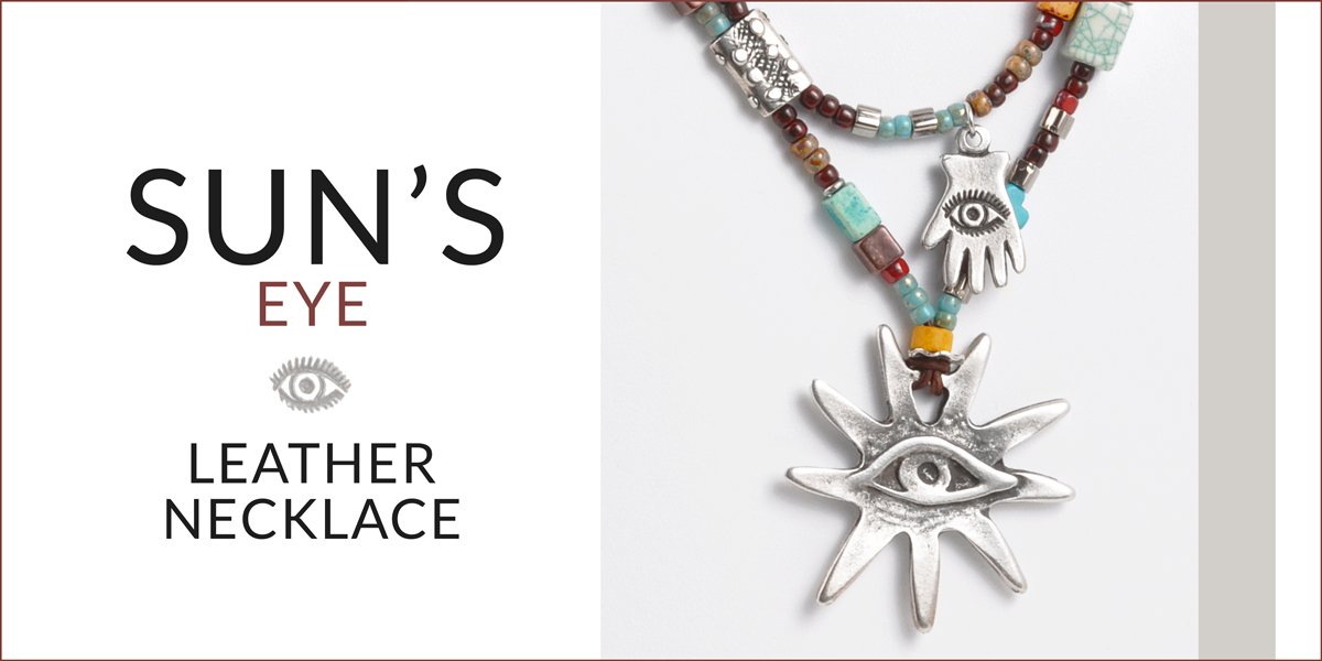 Shop Sun's Eye Leather Necklace Components Tamara Scott Designs