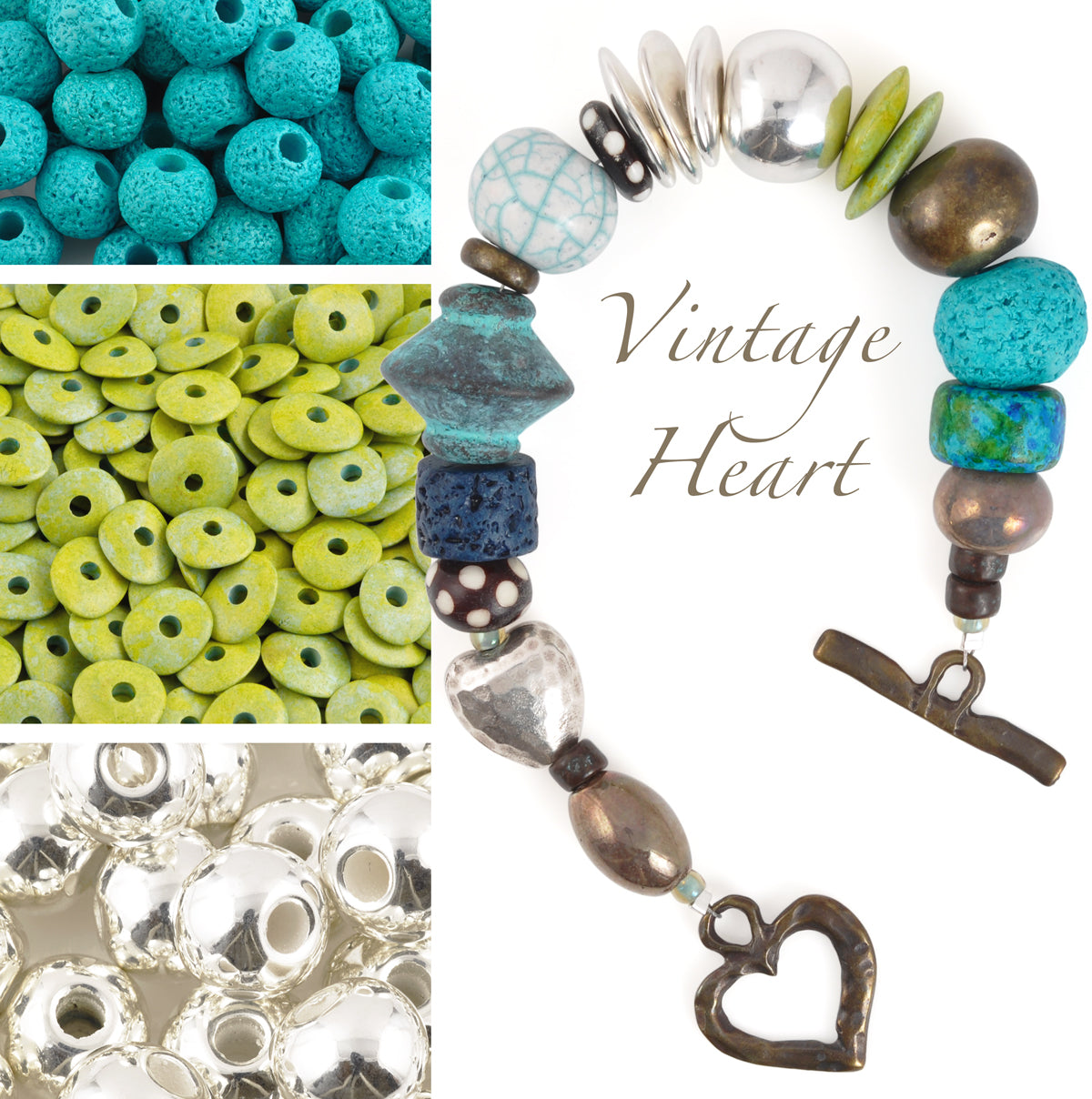 Vintage Heart Bracelet Blog Tamara Scott Designs