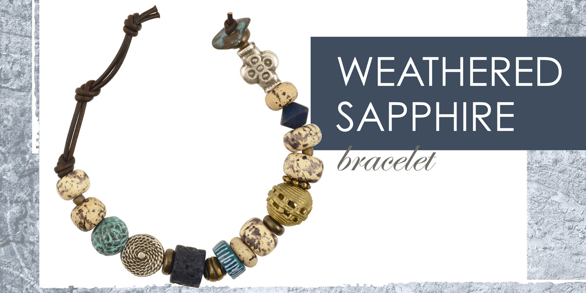 Shop Weathered Sapphire Bracelet magdakaminska