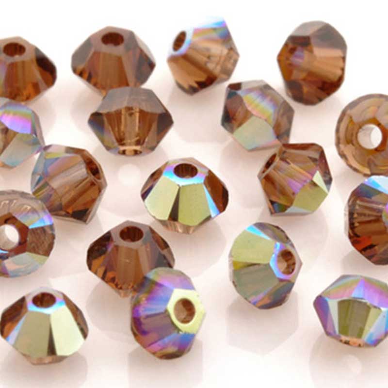 Freshwater Pearl-6mm Round With Crystals-Bronze - Tamara Scott Designs