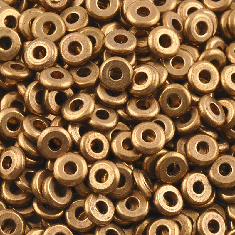 Bronze Bicone Metal Spacer Beads 5mm x 4mm, 100pcs – Small Devotions