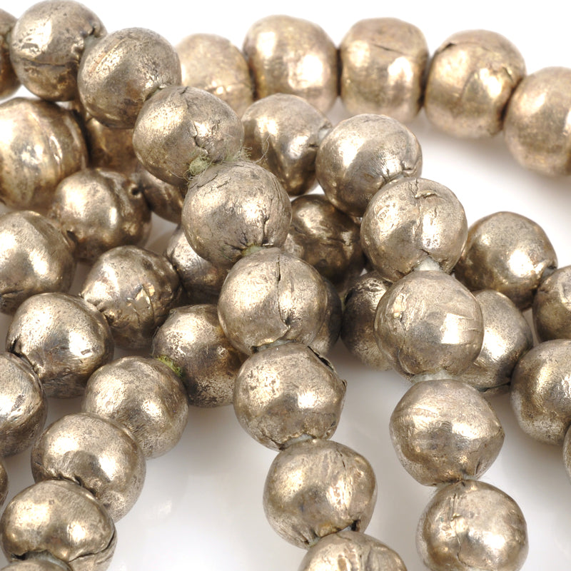 Brass-Metal Beads-5mm Round Seamed-Copper - Tamara Scott Designs