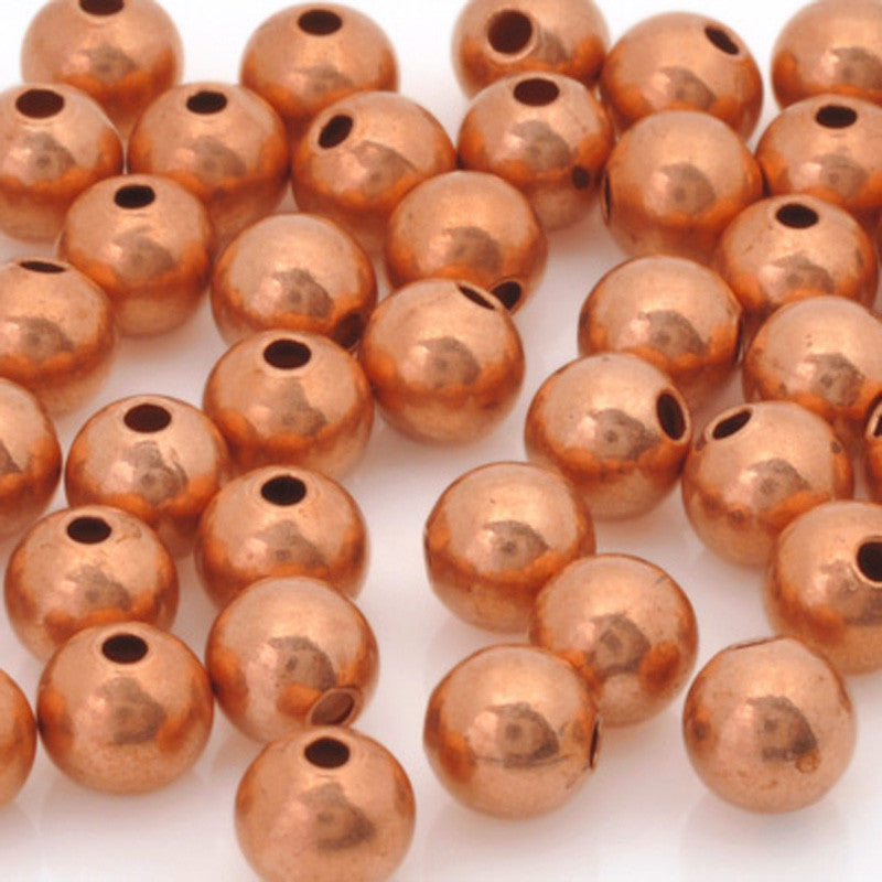 Small Metal Beads, Antiqued Bronze 6mm Spacer Bead, Copper Tone Connector,  Vintage Round Bead, Small Bead - Yahoo Shopping