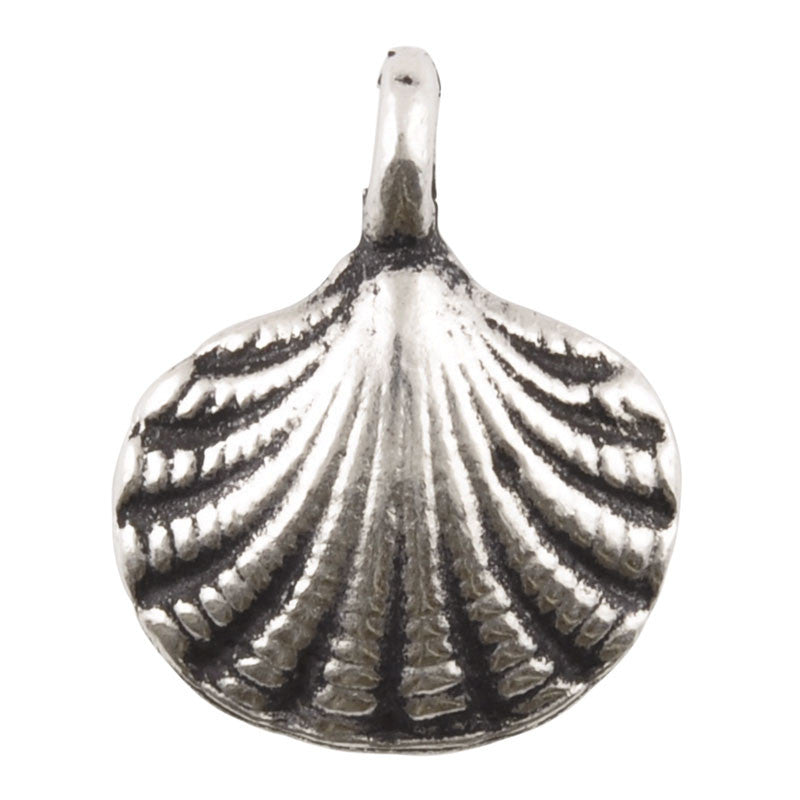 Casting Charm-11x23mm Whelk Shell-Silver - Tamara Scott Designs