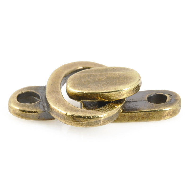 Clasp Wholesale-Hook & Eye Clasp-Antique Bronze - Tamara Scott Designs