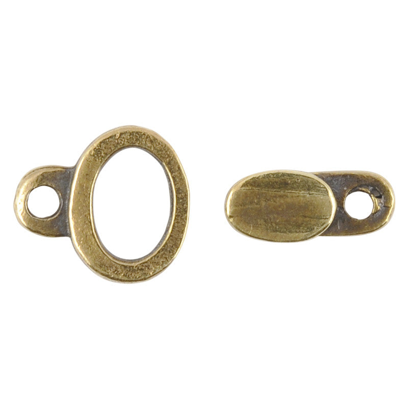 94-6106-12 Tierracast Vine Hook and Eye Clasp Set Antique Gold