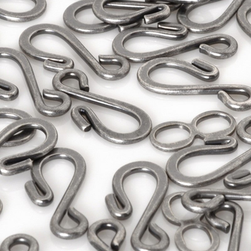 20 Silver Plated Stainless Steel Hooks 