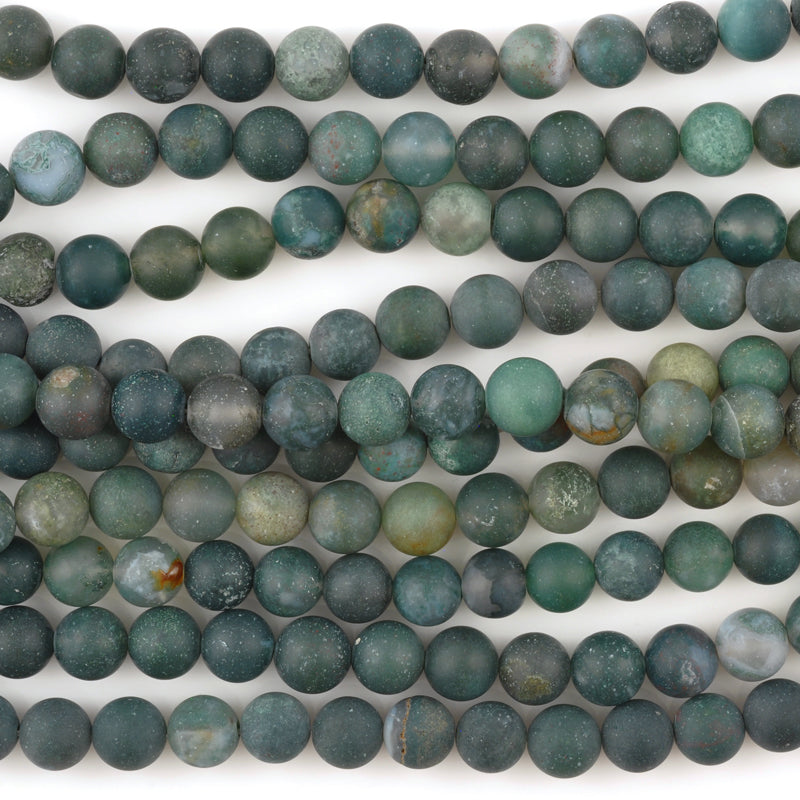 Gemstone-Beads-12mm Matte Green-Synthetic - Tamara Scott Designs