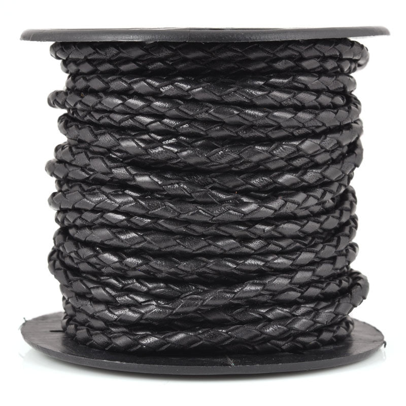 2mm Round Leather Cord - 27.5 Yard Roll - M&J Trimming