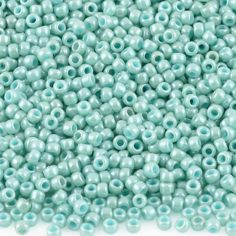 Toho Round Seed Beads 11/0 1703 'Gilded Marble Turquoise' 8 Gram Tube