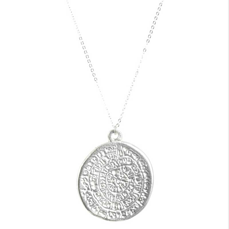 Silver Thin Round Rustic Disc Pendants, Plain Silver Disc Pendants, Ha –  LylaSupplies