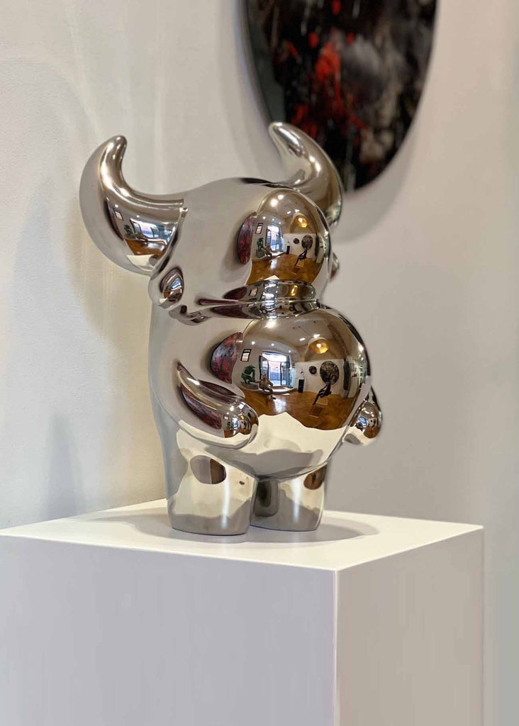 ox medium size sculpture by Ferdi B Dick, 01