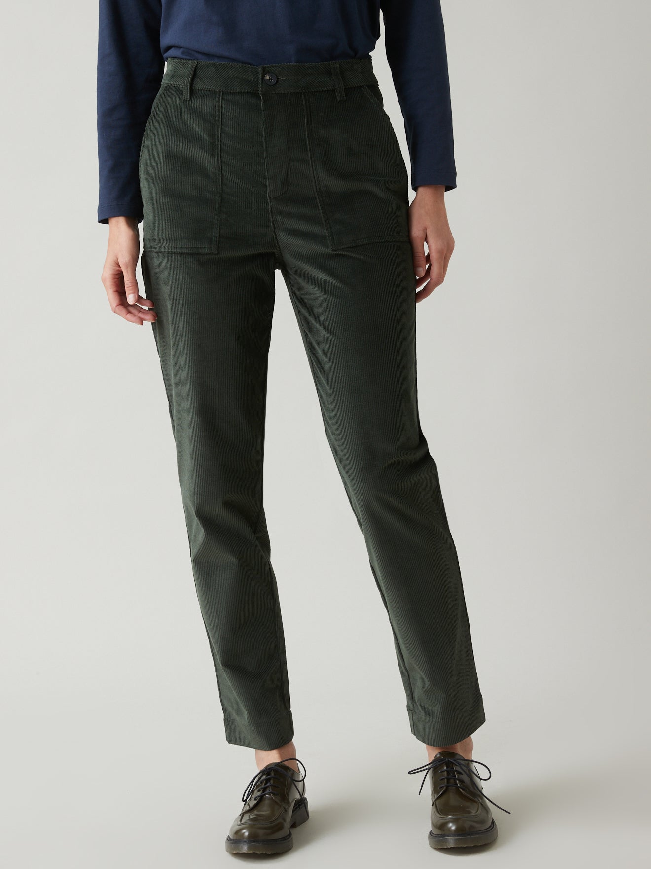 pantalon cargo velours côtelé femme inès