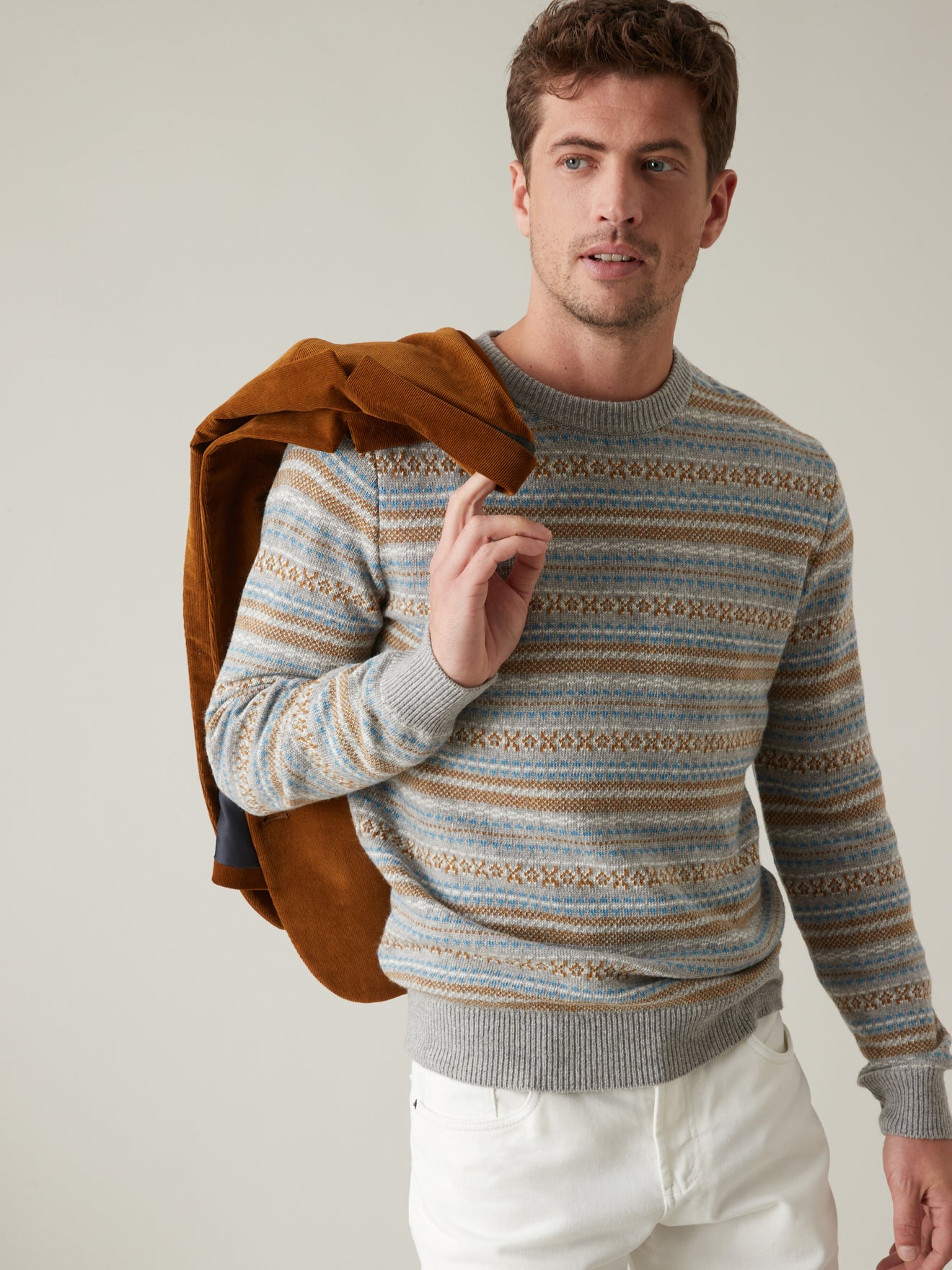 pull jacquard homme - collection famille