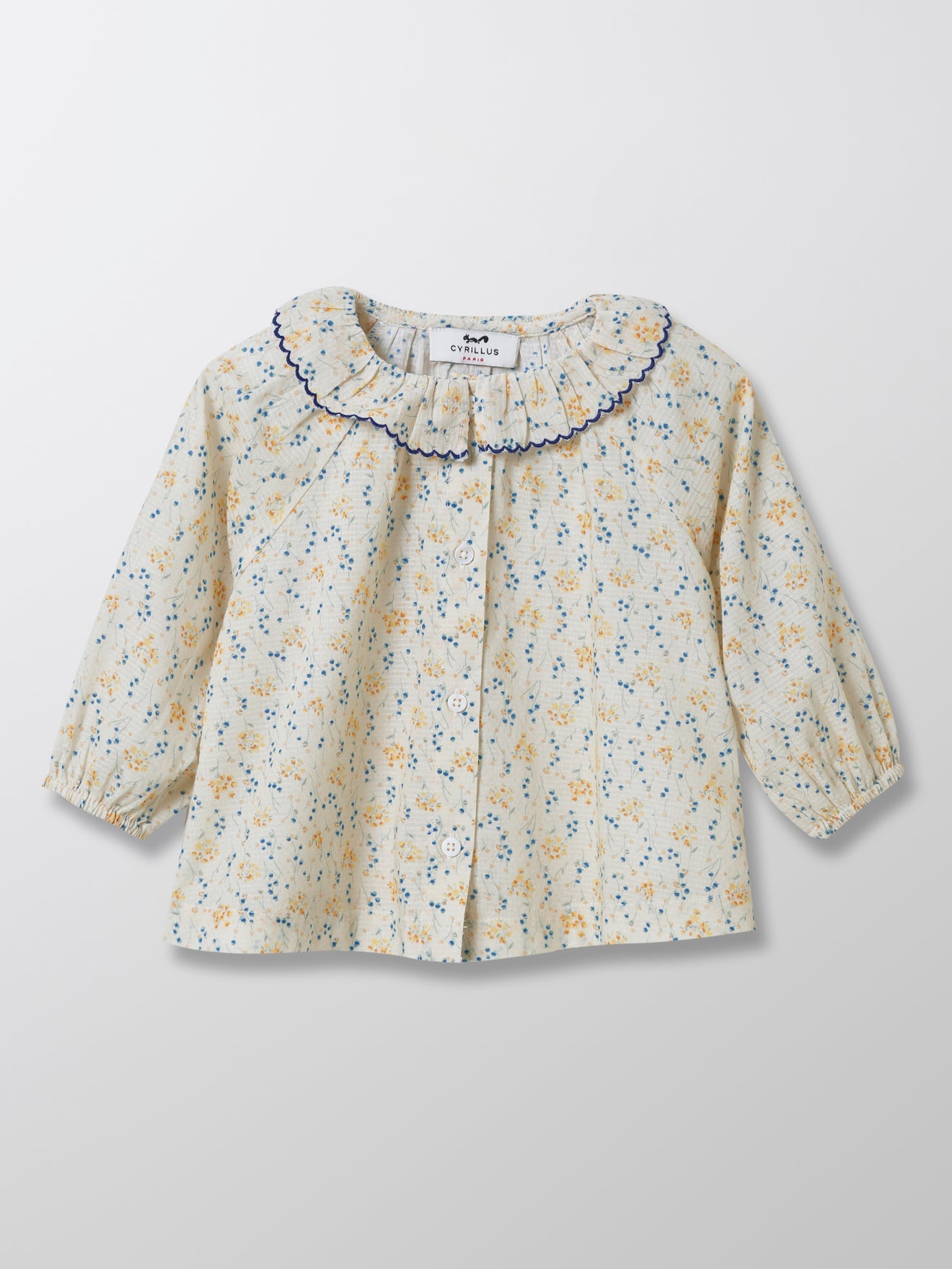 Blouse bébé imprimé églantine