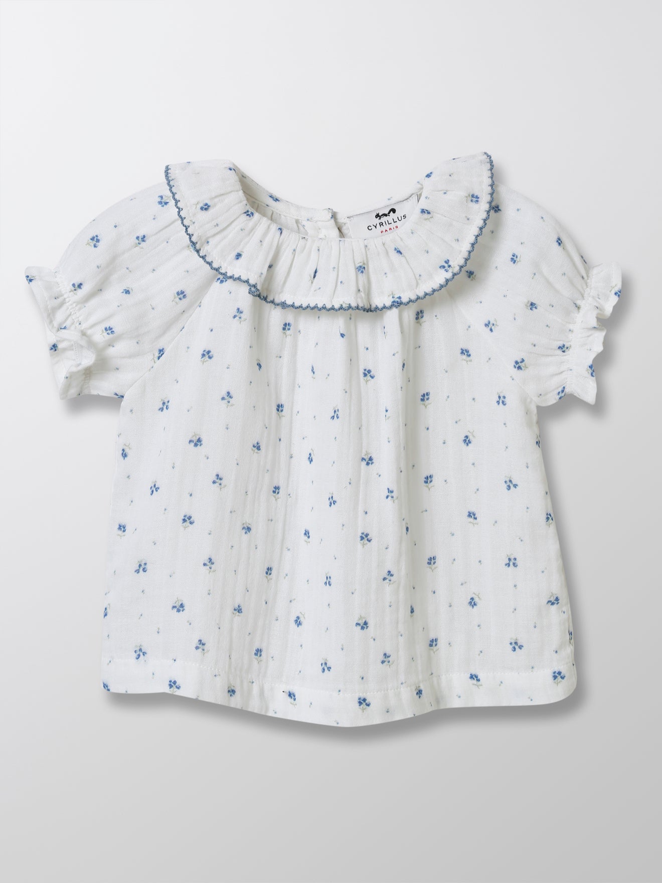 Blouse Bébé imprimé bleuets