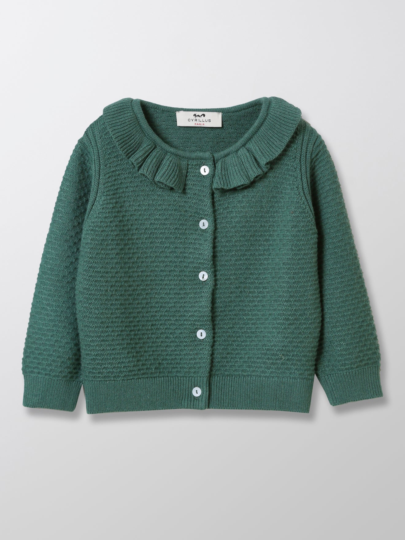 Gilet à collerette Bébé - Coton bio