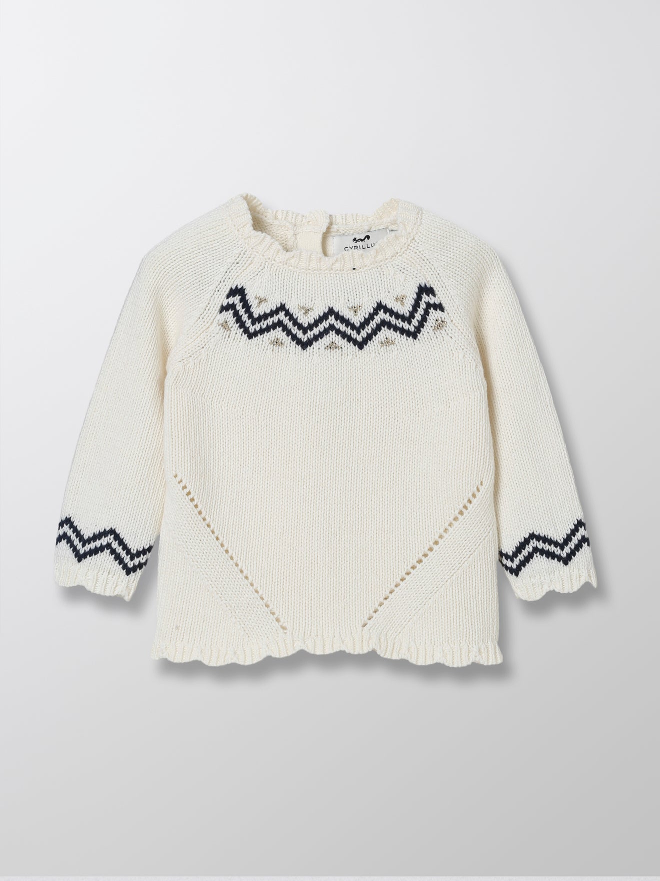 pull jacquard bébé