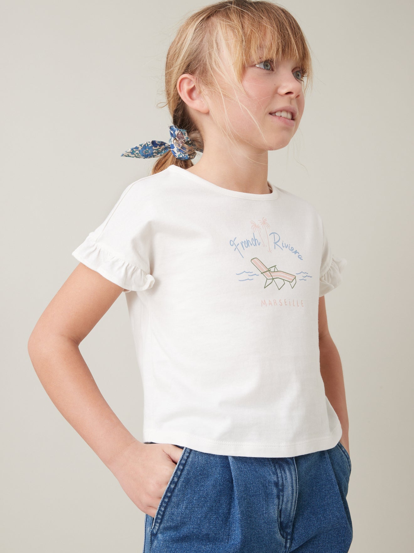 T-shirt Fille French Riviera\