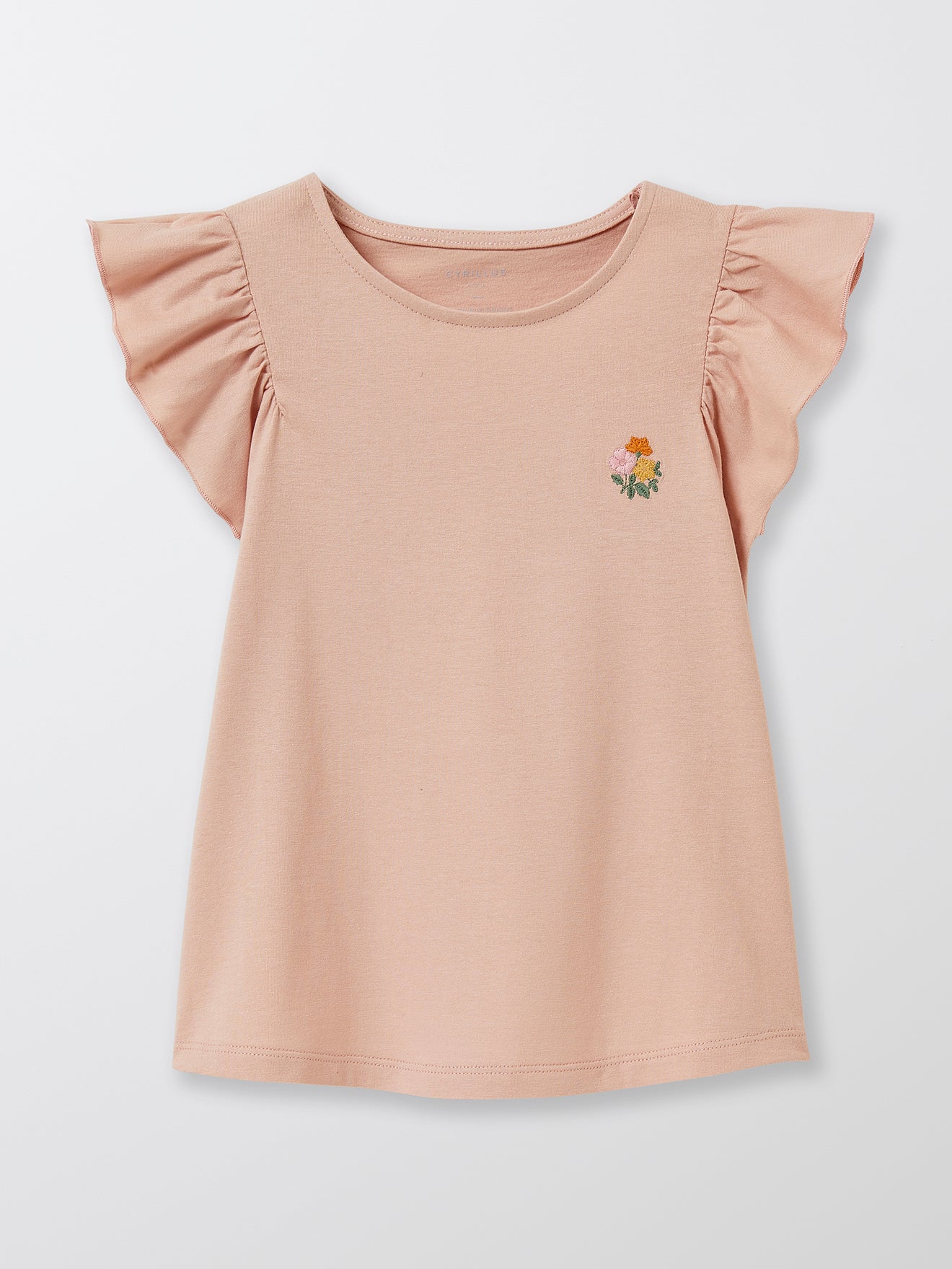 T-shirt brodé Fille - Coton Bio