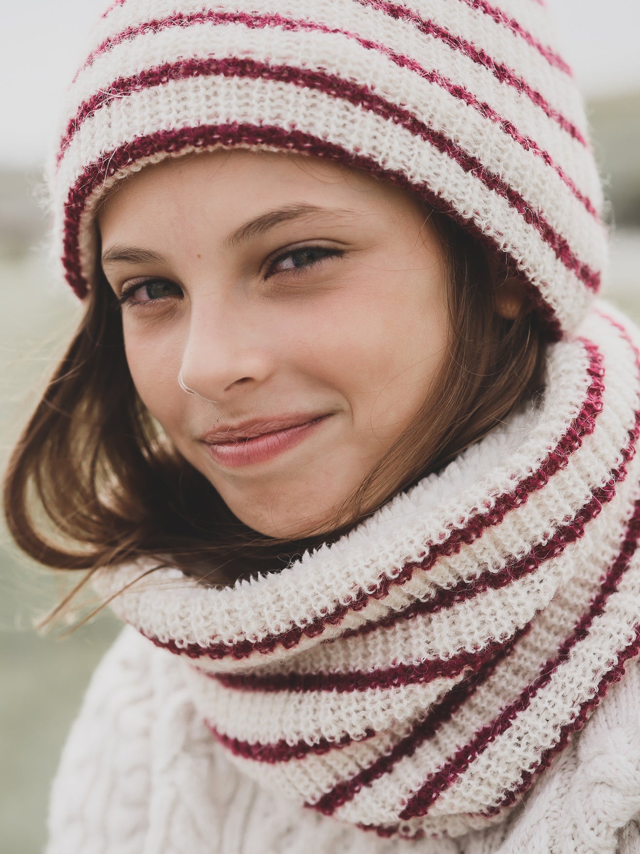 bonnet doublé sherpa fille