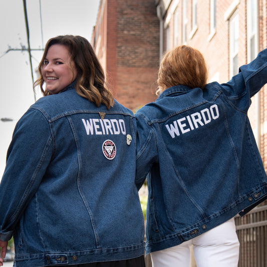 Morbid Weirdo Embroidered Denim Jacket – Wondery Shop