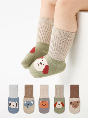 Colorblock Cartoon Socks - RYAN AND REMI