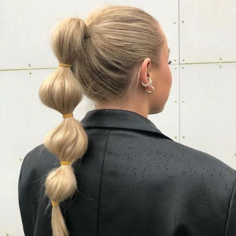 bubble ponytails