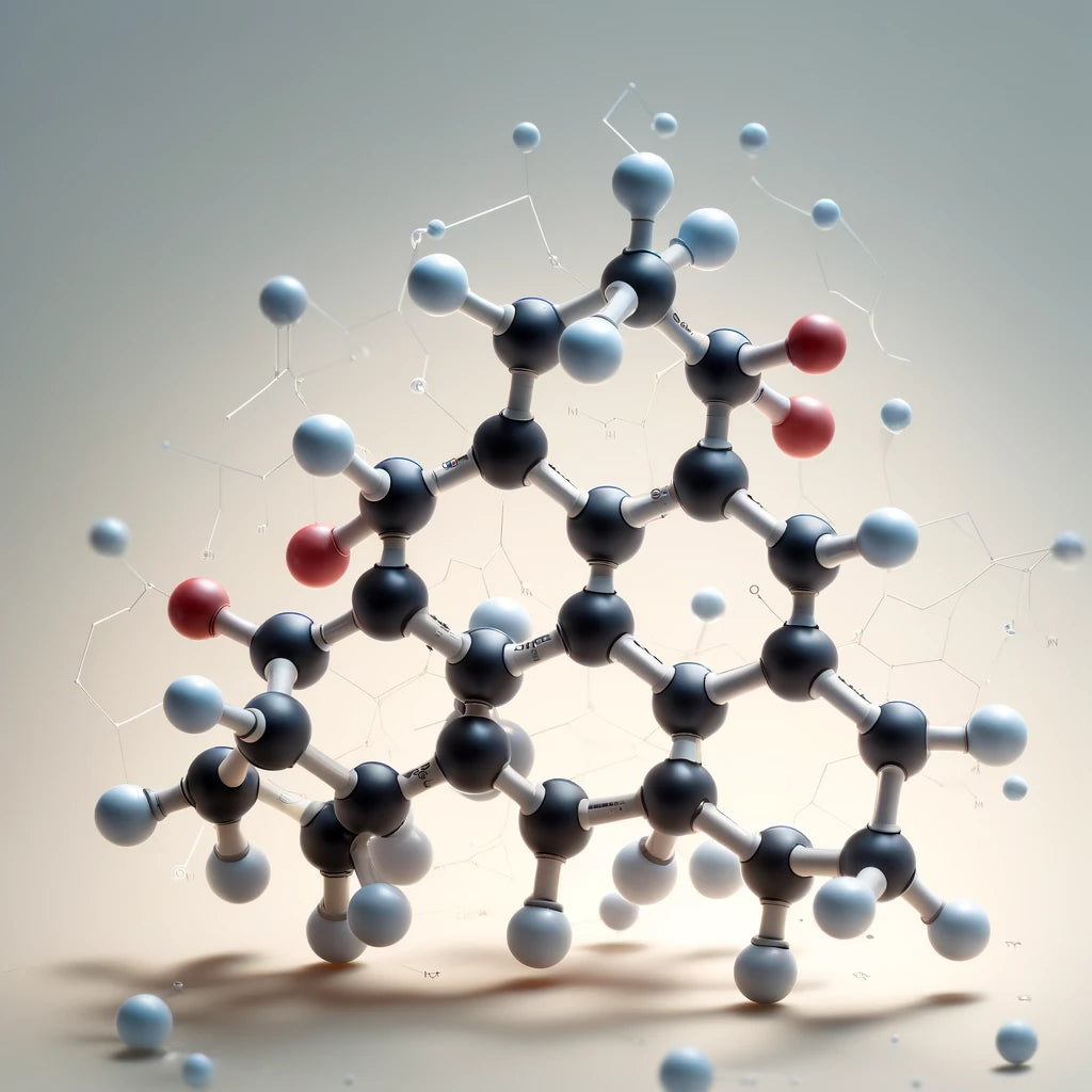 DALL·E 2024-06-04 14.23.16 - A clean and detailed illustration of the L-Citrulline molecule. The molecular structure is clearly represented with its atoms and bonds. The backgroun.webp__PID:811e52d4-d37f-4ee9-81c8-287552ddd2ff