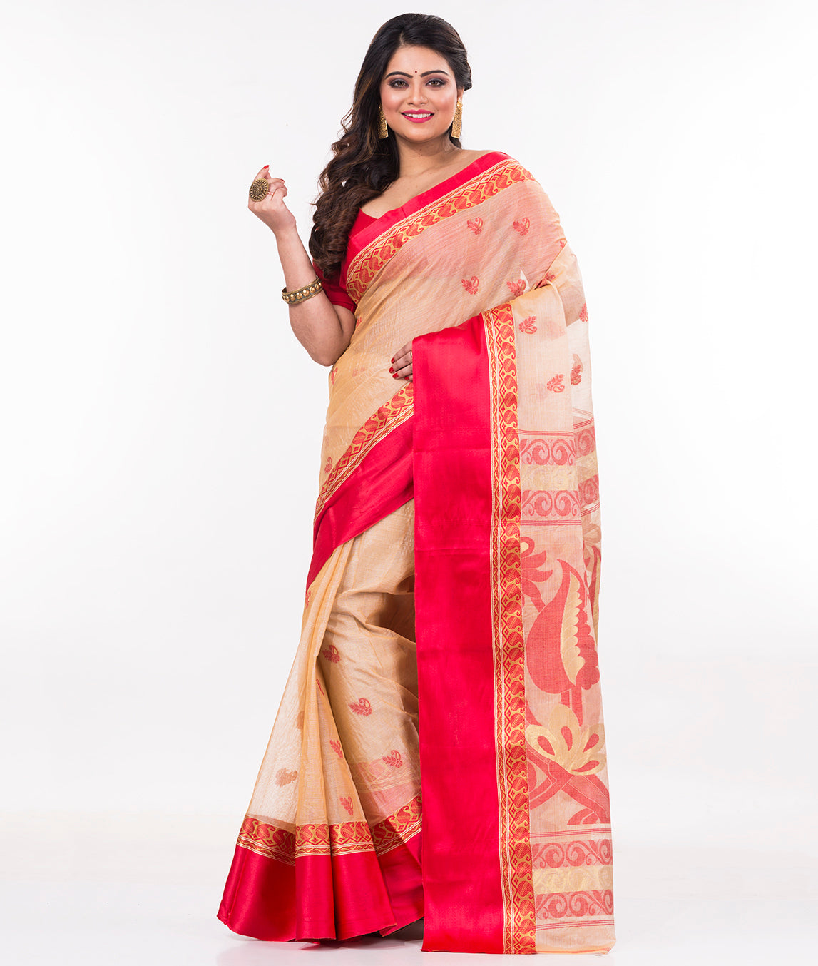 Buy Brown Sarees for Women by Dipdiya Online | Ajio.com