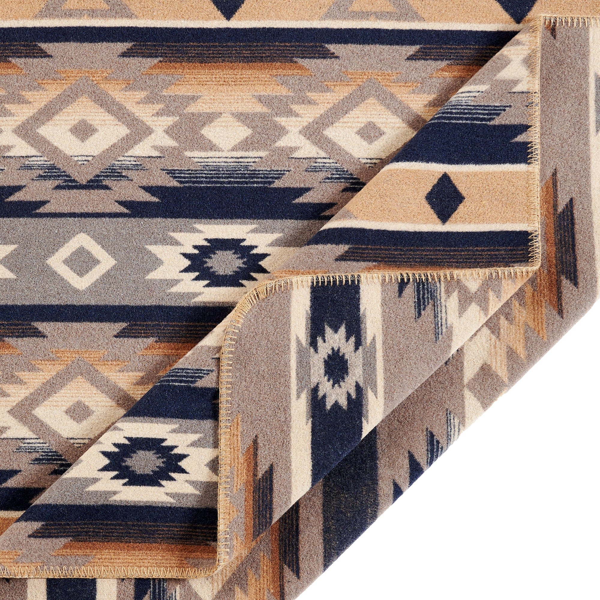 Taos Wool Blend Blanket Set Throw