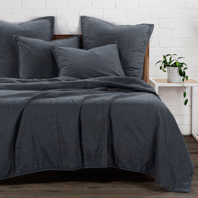 Stonewashed Cotton Canvas Coverlet | Paseo Road by HiEnd Accents