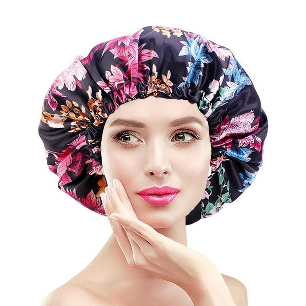Buy Atrube Satin Silk Hair Bonnet Cap With 3 Premium Scrunchies Sleep Cap  With Adjustable Tie Band For Curly Hair Online at Low Prices in India   Amazonin