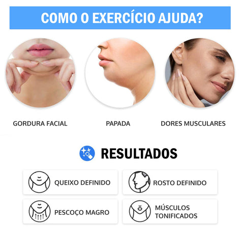 Bola de Silicone para Exercício do Maxilar Mandíbula