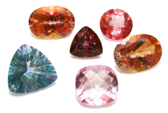 set of gemstones