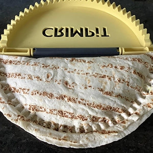 A tortilla in the CRIMPiT Tortilla Sealer